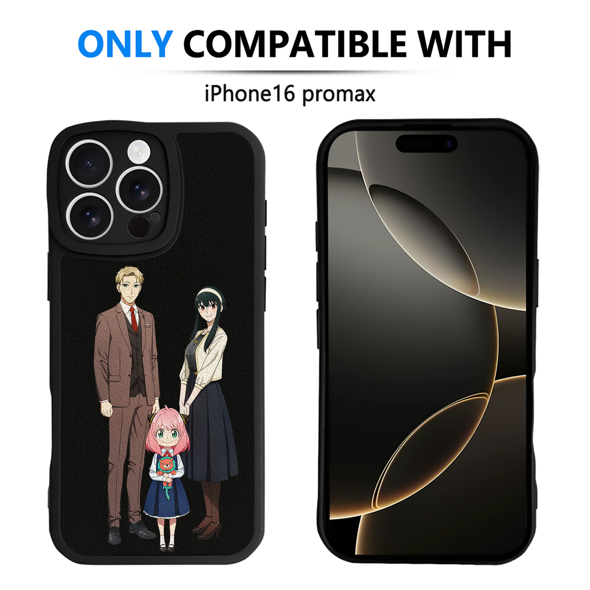 （画像用） SPY×FAMILY间谍家家酒 【iPhone 16シリーズ対応】シリコンスマホケース（レザー調） 材質：シリコン